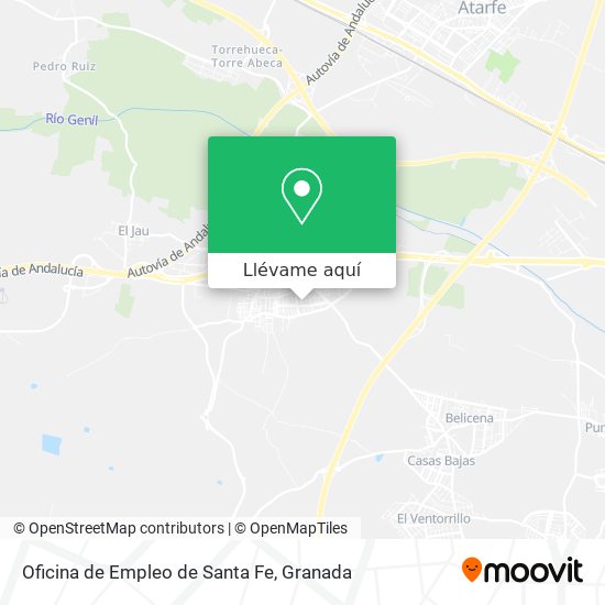 Mapa Oficina de Empleo de Santa Fe