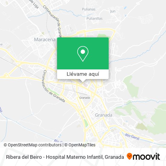 Mapa Ribera del Beiro - Hospital Materno Infantil