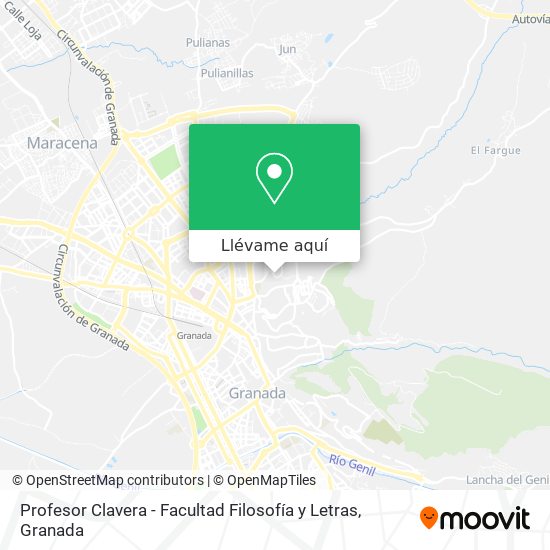 Mapa Profesor Clavera - Facultad Filosofía y Letras