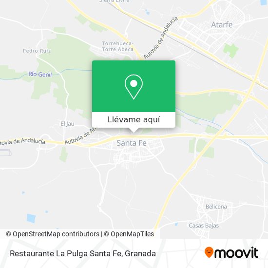 Mapa Restaurante La Pulga Santa Fe