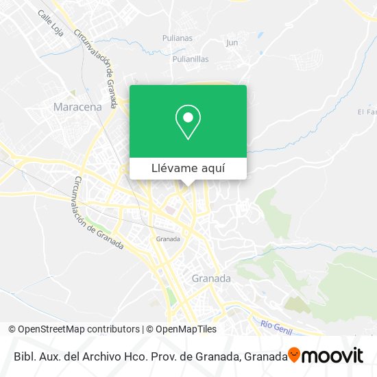 Mapa Bibl. Aux. del Archivo Hco. Prov. de Granada
