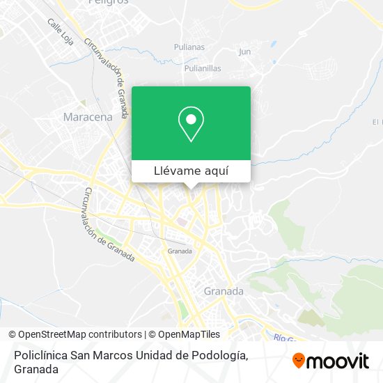 Mapa Policlínica San Marcos Unidad de Podología
