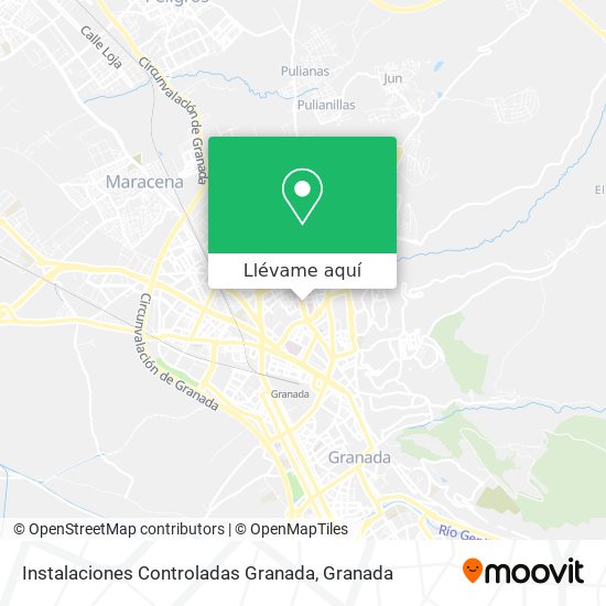 Mapa Instalaciones Controladas Granada