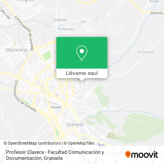 Mapa Profesor Clavera - Facultad Comunicación y Documentación