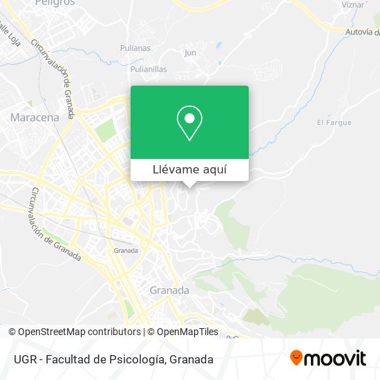 Mapa UGR - Facultad de Psicología
