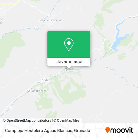 Mapa Complejo Hostelero Aguas Blancas