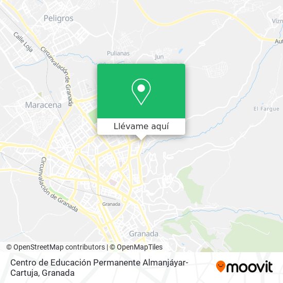 Mapa Centro de Educación Permanente Almanjáyar-Cartuja