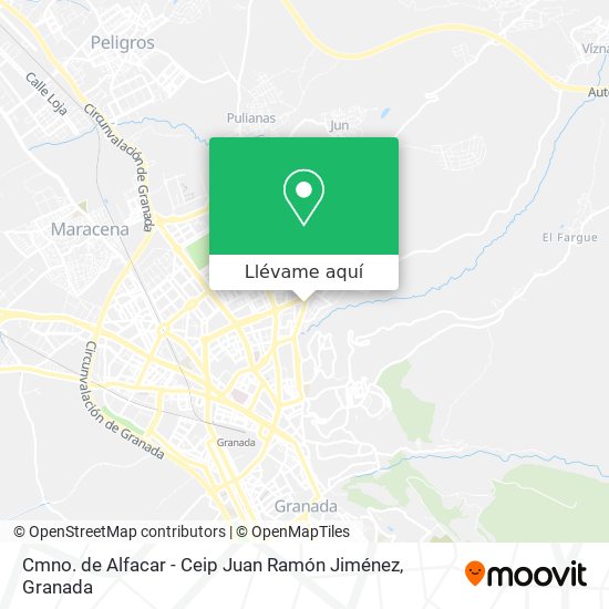 Mapa Cmno. de Alfacar - Ceip Juan Ramón Jiménez