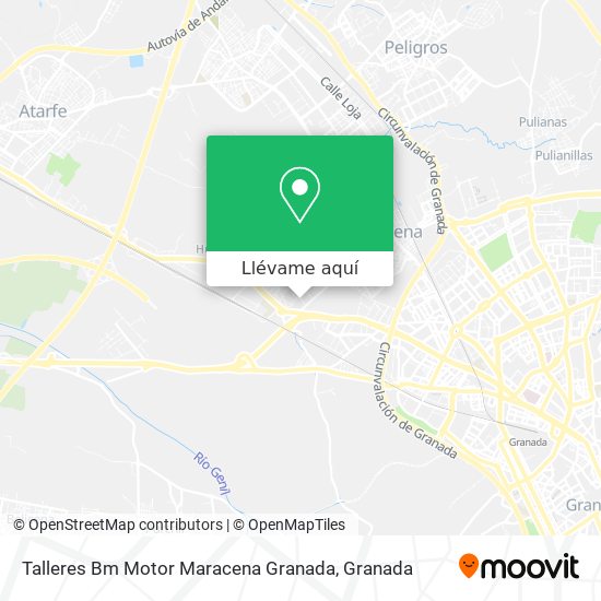 Mapa Talleres Bm Motor Maracena Granada