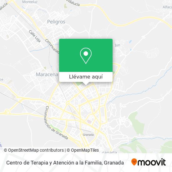 Mapa Centro de Terapia y Atención a la Familia