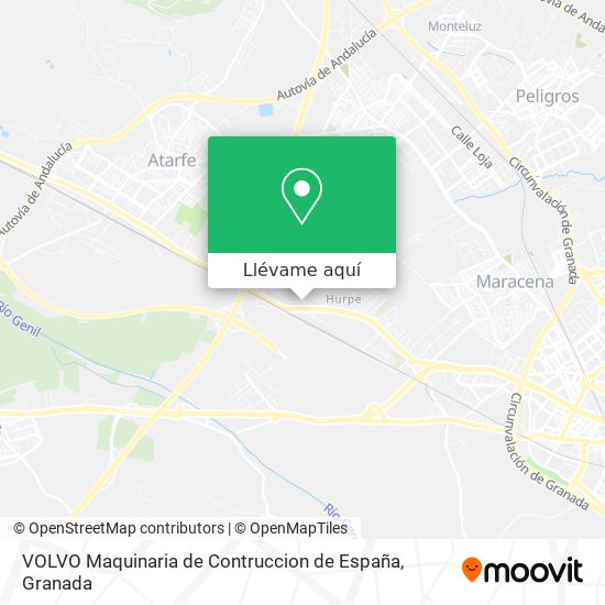 Mapa VOLVO Maquinaria de Contruccion de España