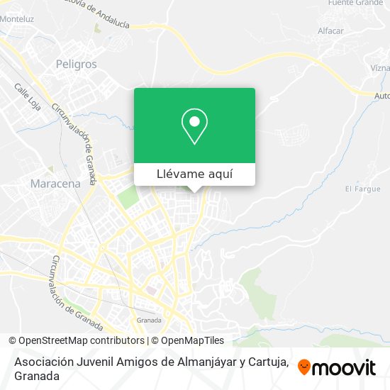 Mapa Asociación Juvenil Amigos de Almanjáyar y Cartuja