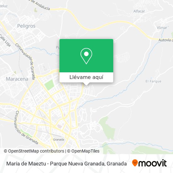 Mapa María de Maeztu - Parque Nueva Granada