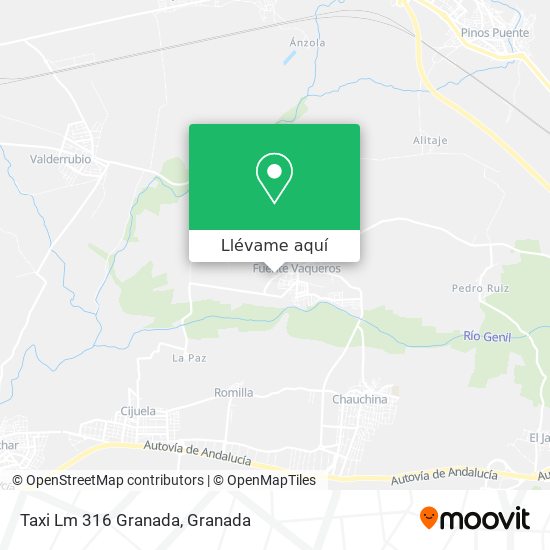 Mapa Taxi Lm 316 Granada