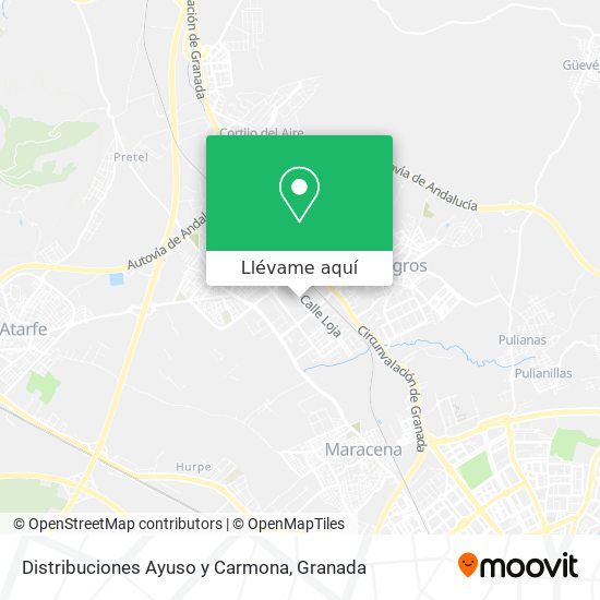 Mapa Distribuciones Ayuso y Carmona