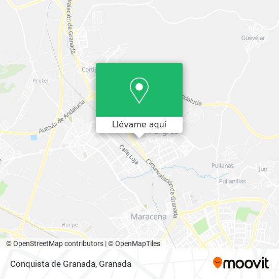 Mapa Conquista de Granada