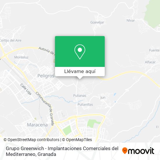 Mapa Grupo Greenwich - Implantaciones Comerciales del Mediterraneo