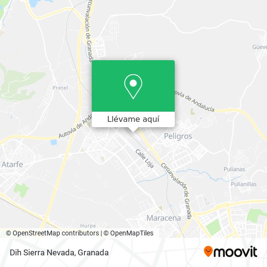 Mapa Dih Sierra Nevada
