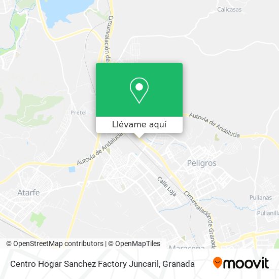 Mapa Centro Hogar Sanchez Factory Juncaril