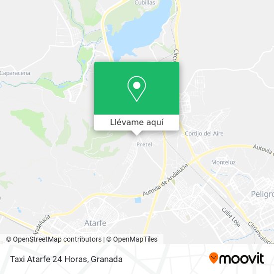 Mapa Taxi Atarfe 24 Horas