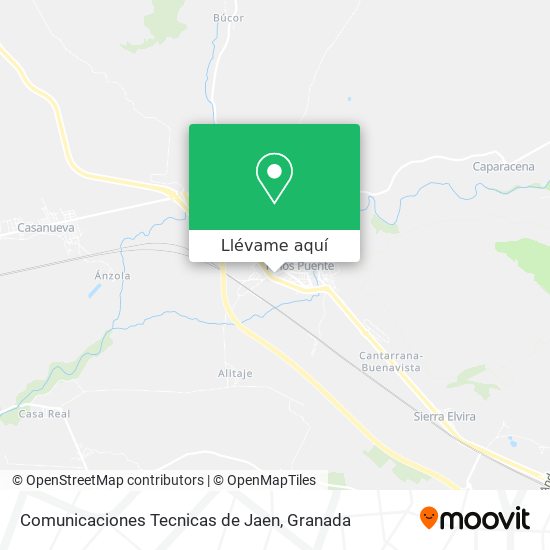 Mapa Comunicaciones Tecnicas de Jaen