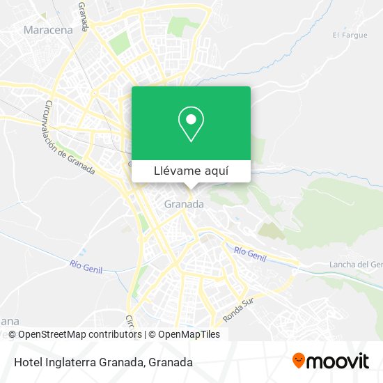 Mapa Hotel Inglaterra Granada