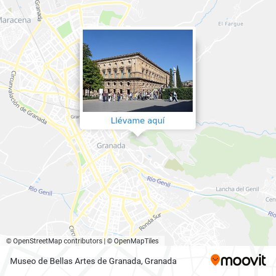Mapa Museo de Bellas Artes de Granada