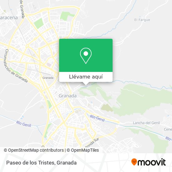 Mapa Paseo de los Tristes