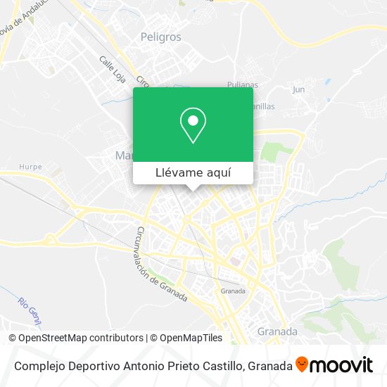 Mapa Complejo Deportivo Antonio Prieto Castillo