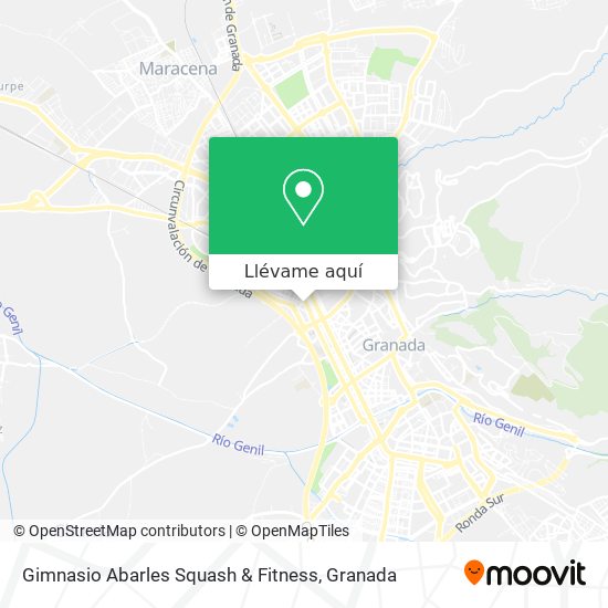 Mapa Gimnasio Abarles Squash & Fitness