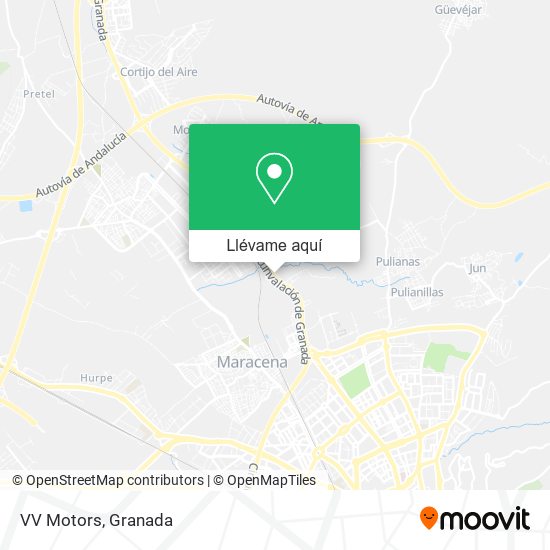 Mapa VV Motors