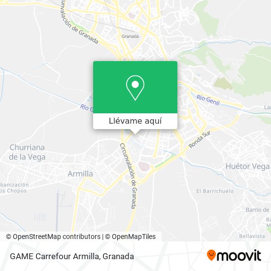 Mapa GAME Carrefour Armilla