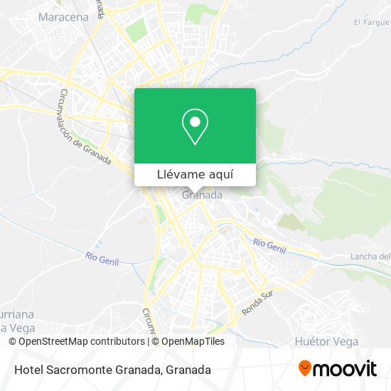 Mapa Hotel Sacromonte Granada