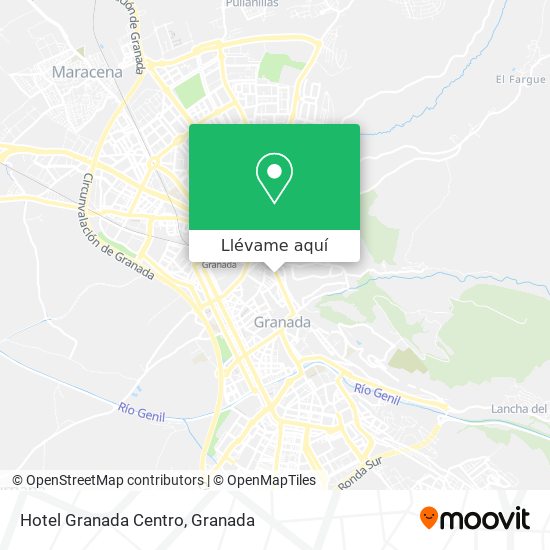 Mapa Hotel Granada Centro