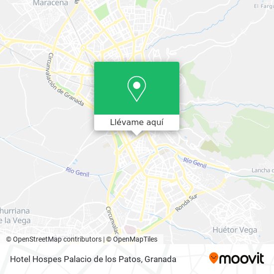 Mapa Hotel Hospes Palacio de los Patos