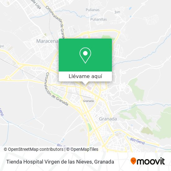 Mapa Tienda Hospital Virgen de las Nieves
