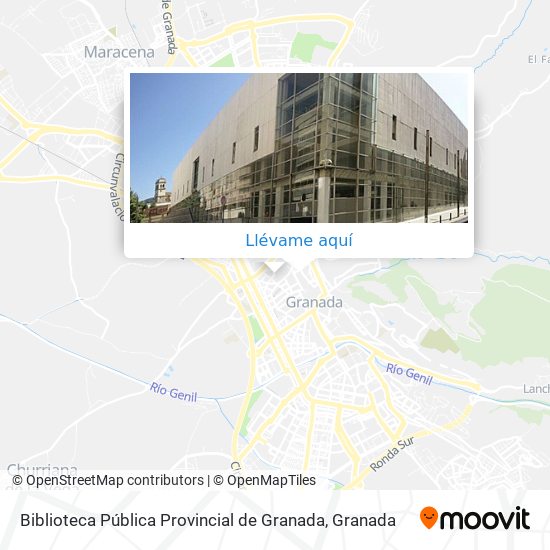 Mapa Biblioteca Pública Provincial de Granada