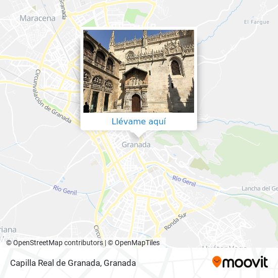 Mapa Capilla Real de Granada