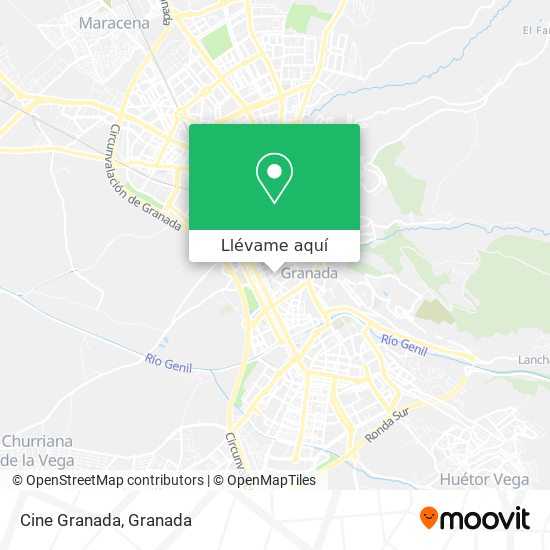 Mapa Cine Granada