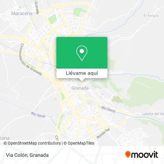 Mapa Via Colón