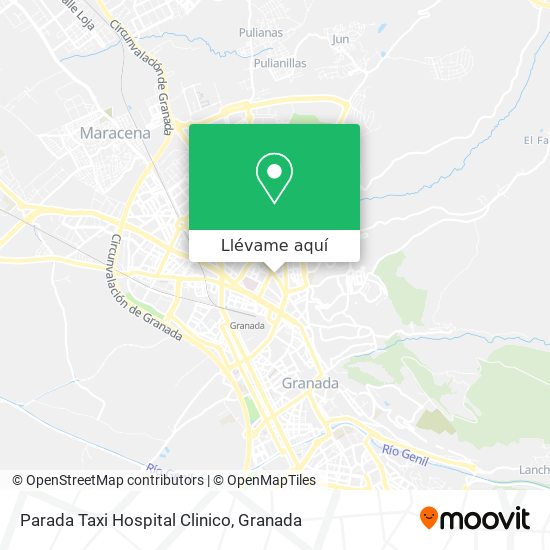 Mapa Parada Taxi Hospital Clinico