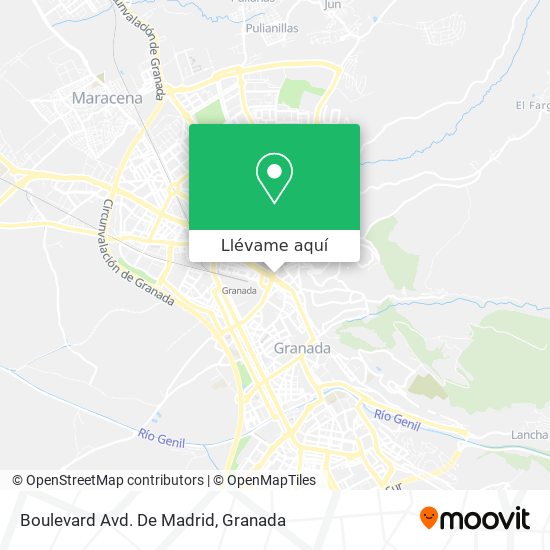 Mapa Boulevard Avd. De Madrid