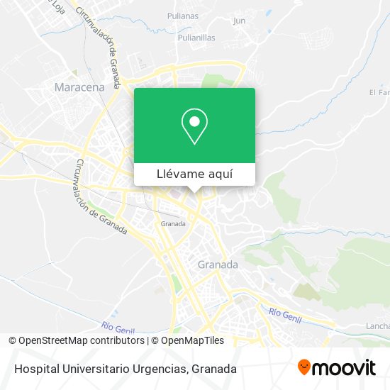 Mapa Hospital Universitario Urgencias