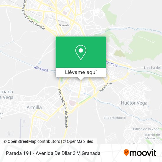 Mapa Parada 191 - Avenida De Dilar 3 V