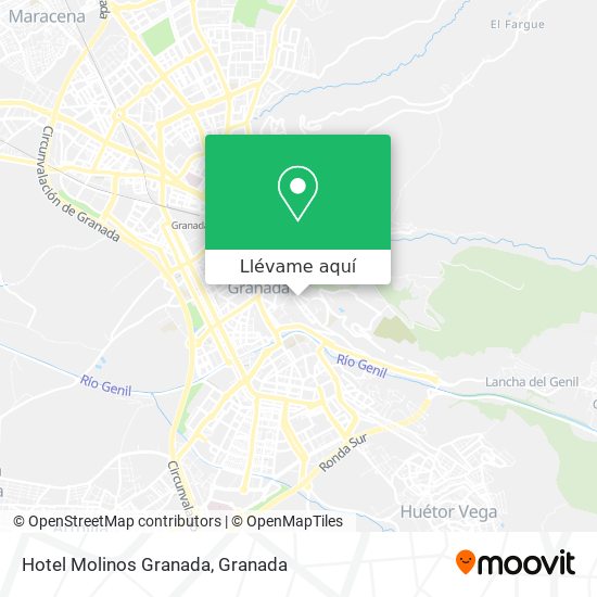 Mapa Hotel Molinos Granada
