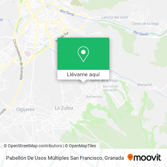 Mapa Pabellón De Usos Múltiples San Francisco