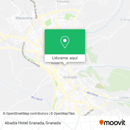 Mapa Abadía Hotel Granada