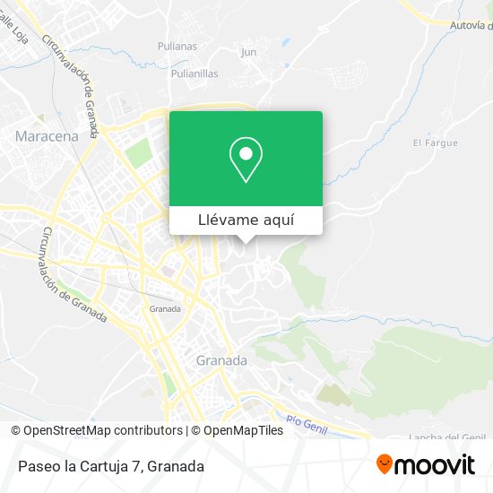 Mapa Paseo la Cartuja 7