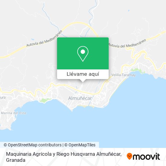 Mapa Maquinaria Agrícola y Riego Husqvarna Almuñécar