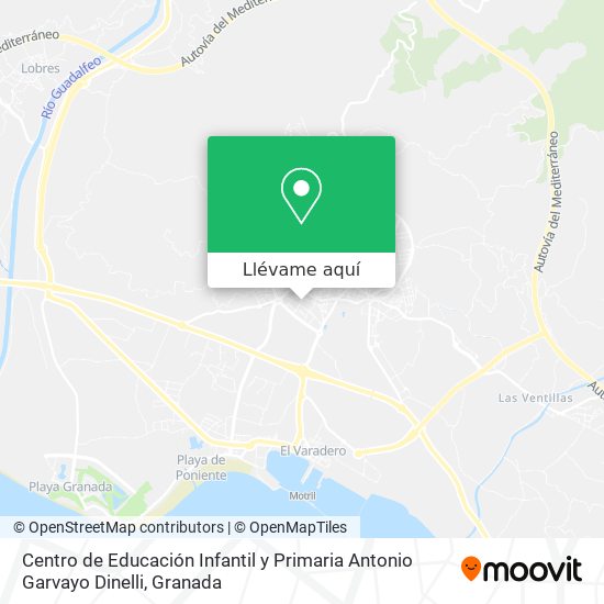 Mapa Centro de Educación Infantil y Primaria Antonio Garvayo Dinelli